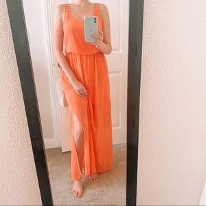 Nordstrom Coral Maxi Dress